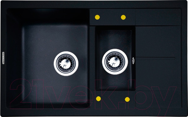 Изображение товара Мойка кухонная Zigmund & Shtain Rechteck 780.2 (темная скала)
