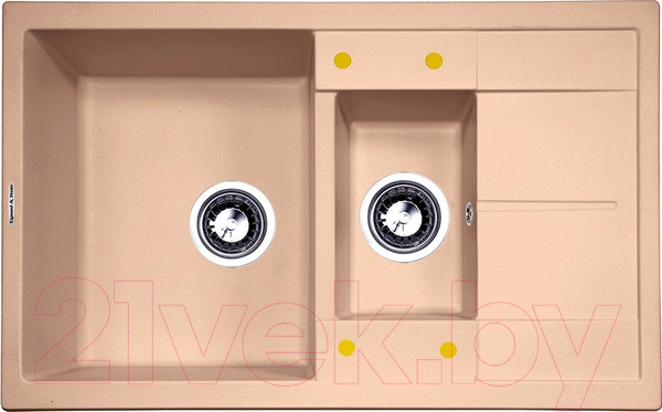 Изображение товара Мойка кухонная Zigmund & Shtain Rechteck 780.2 (топленое молоко)