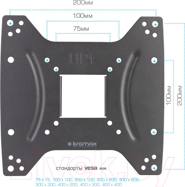 Изображение товара Кронштейн для телевизора Kromax Optima-404 (черный)