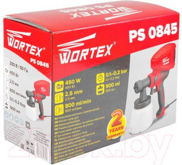 Изображение товара Краскопульт электрический Wortex PS 0845 (PS084502911)