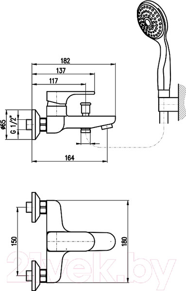 Изображение товара Смеситель Slezak RAV Yukon YU154.5CB