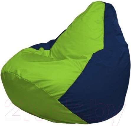 Изображение товара Бескаркасное кресло Flagman Груша Мини L Г0.1-184 (салатовый/темно-синий)
