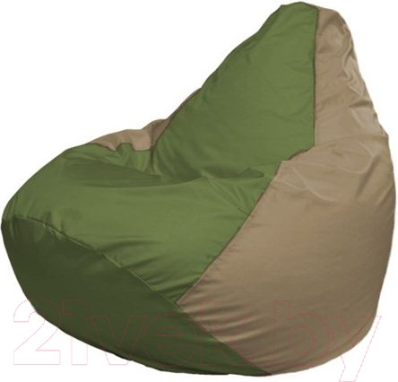 Изображение товара Бескаркасное кресло Flagman Груша Мини L Г0.1-190 (оливковый/темно-бежевый)