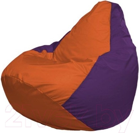 Изображение товара Бескаркасное кресло Flagman Груша Мини L Г0.1-208 (оранжевый/фиолетовый)