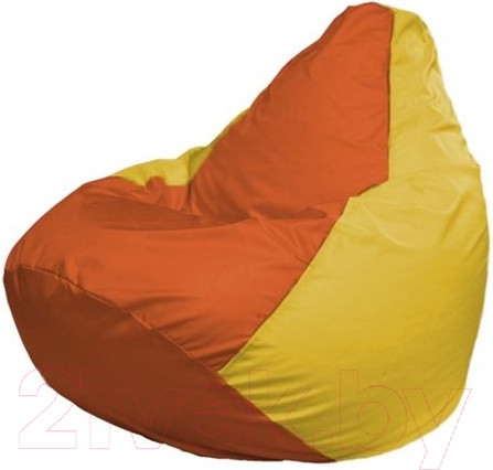 Изображение товара Бескаркасное кресло Flagman Груша Мини L Г0.1-219 (оранжевый/желтый)
