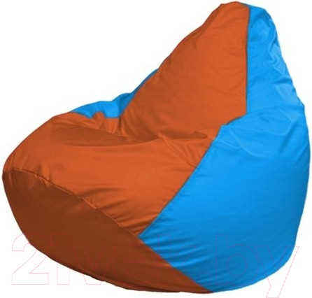 Изображение товара Бескаркасное кресло Flagman Груша Мини L Г0.1-220 (оранжевый/голубой)