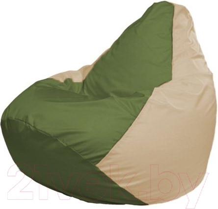 Изображение товара Бескаркасное кресло Flagman Груша Мини L Г0.1-225 (оливковый/светло-бежевый)