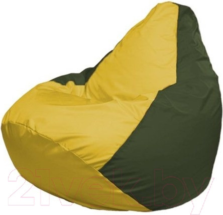 Изображение товара Бескаркасное кресло Flagman Груша Мини L Г0.1-250 (желтый/темно-оливковый)