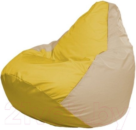 Изображение товара Бескаркасное кресло Flagman Груша Мини L Г0.1-255 (желтый/светло-бежевый)