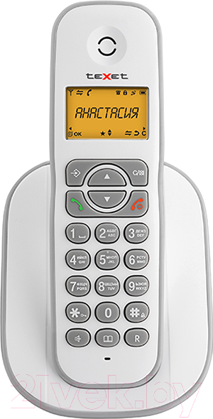 Изображение товара Беспроводной телефон Texet TX-D4505A (белый/серый)