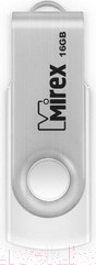 Изображение товара USB flash накопитель Mirex Swivel White 16GB / 13600-FMUSWT16