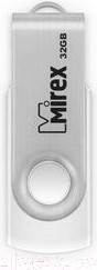 Изображение товара USB flash накопитель Mirex Swivel White 32GB (13600-FMUSWT32)
