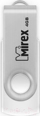 Изображение товара USB flash накопитель Mirex Swivel White 4GB / 13600-FMUSWT04