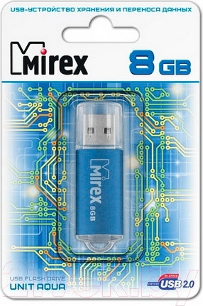 Изображение товара USB flash накопитель Mirex Unit Aqua 8GB / 13600-FMUAQU08