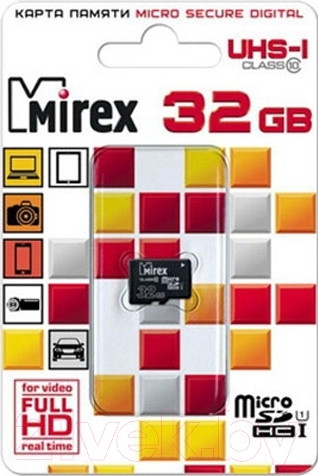 Изображение товара Карта памяти Mirex microSDHC 32GB class 10 (13612-MCSUHS32)