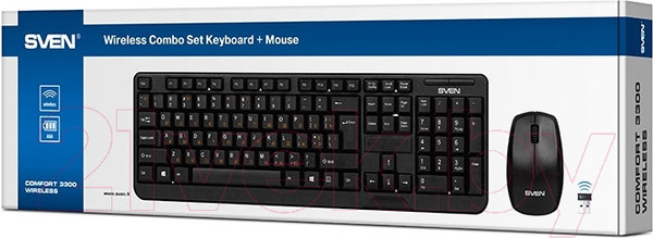 Изображение товара Комплект клавиатура и мышь Sven Comfort 3300 Wireless
