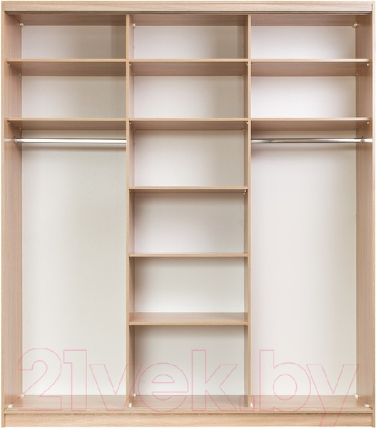 Изображение товара Шкаф-купе Евва 24 SSG.02 / АЭП ШК.3 01 (сонома/венге глянец)