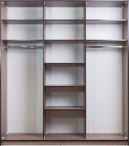 Изображение товара Шкаф-купе Евва 18 TTG.02 / АЭП ШК.3 03 (трюфель/венге глянец)