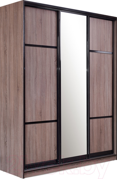 Изображение товара Шкаф-купе Евва 18 TTG.02 / АЭП ШК.3 03 (трюфель/венге глянец)