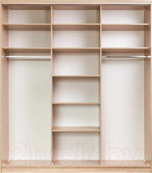 Изображение товара Шкаф-купе Евва 18 SSG.01 / АЭП ШК.3 03 (сонома/венге глянец)