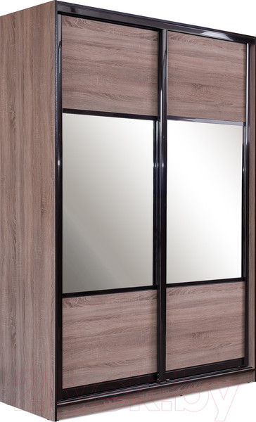 Изображение товара Шкаф-купе Евва 16 TTG.01 / АЭП ШК.2 01 (трюфель/венге глянец)