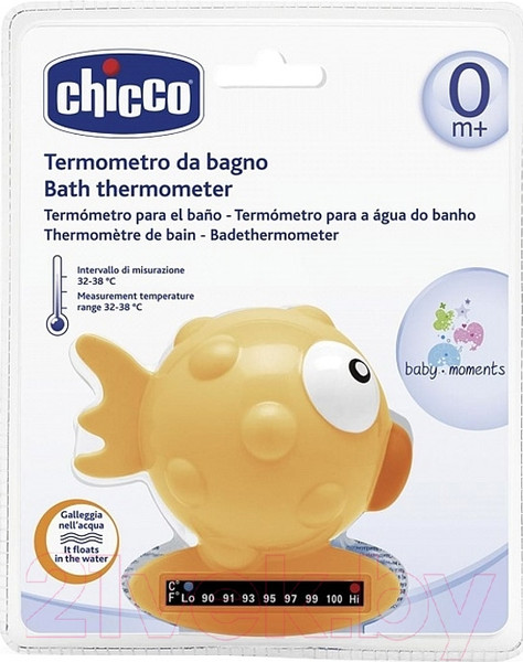 Изображение товара Детский термометр для ванны Chicco Рыба-Шар 6564 (желтый)