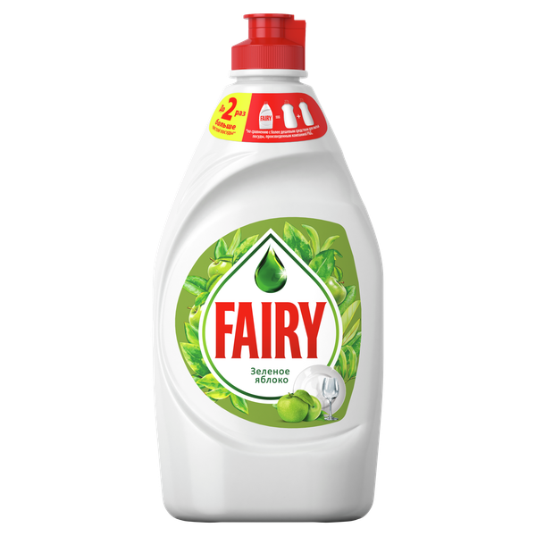 Изображение товара Средство для мытья посуды Fairy Зеленое яблоко (900мл)