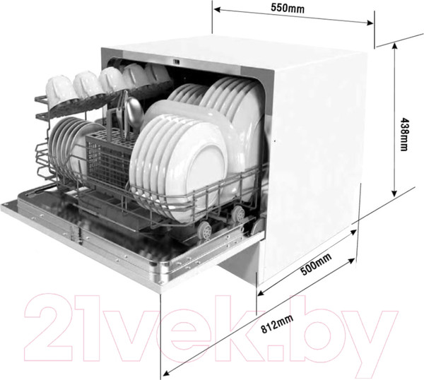 Изображение товара Посудомоечная машина Exiteq EXDW-T502
