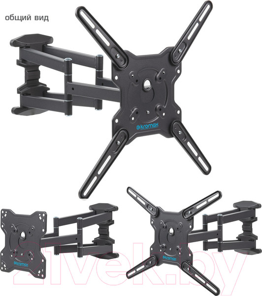 Изображение товара Кронштейн для телевизора Kromax Optima-407 (темно-серый)