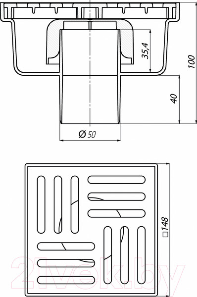 Изображение товара Трап для душа Ани Пласт TA5210