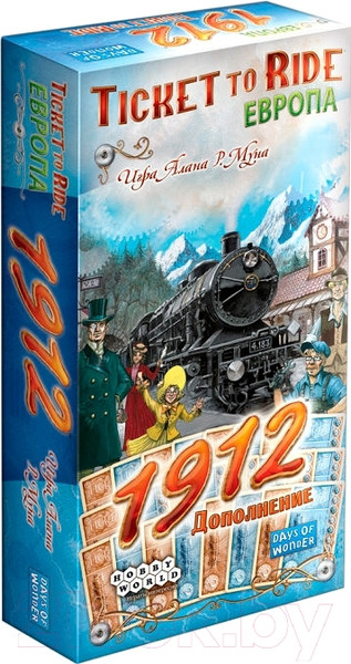 Изображение товара Дополнение к настольной игре Мир Хобби Ticket to Ride: Европа / 1912 (дополнение)
