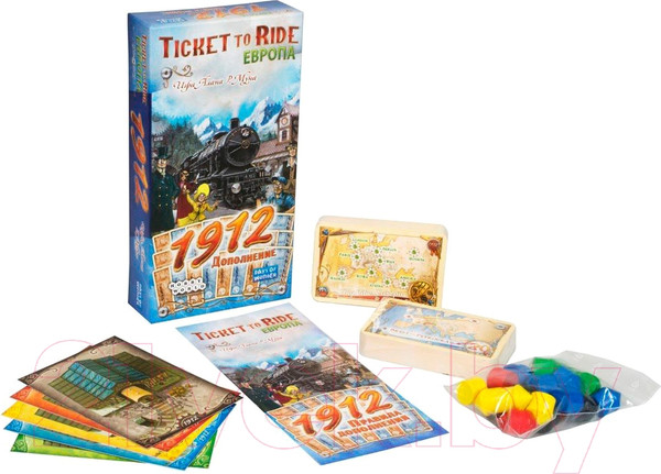Изображение товара Дополнение к настольной игре Мир Хобби Ticket to Ride: Европа / 1912 (дополнение)