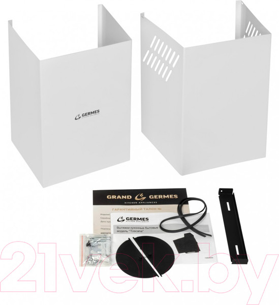 Изображение товара Вытяжка наклонная Germes Toscana 60 (белый)