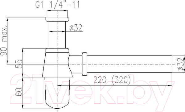 Изображение товара Сифон Slezak RAV MD0545