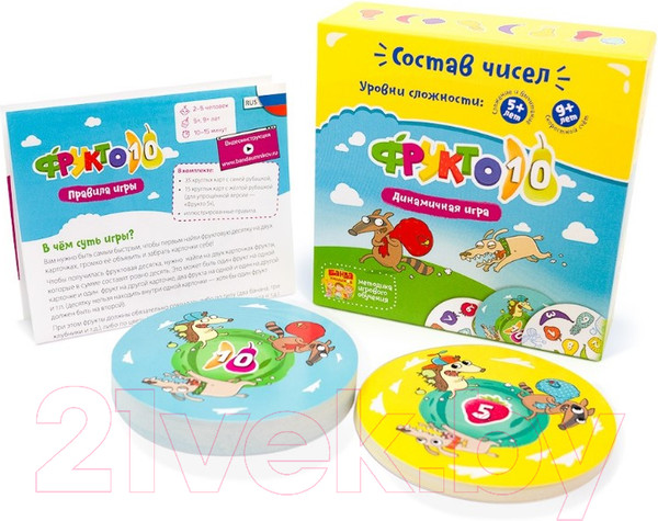 Изображение товара Настольная игра Банда Умников Фрукто 10 УМ002