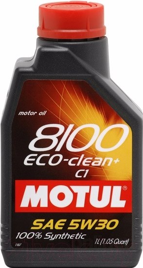 Изображение товара Моторное масло Motul 8100 Eco-clean + 5W30 / 101580 (1л)