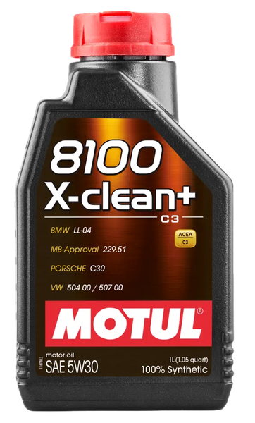 Изображение товара Моторное масло Motul 8100 X-clean+ 5W30 /  106376 (1л)