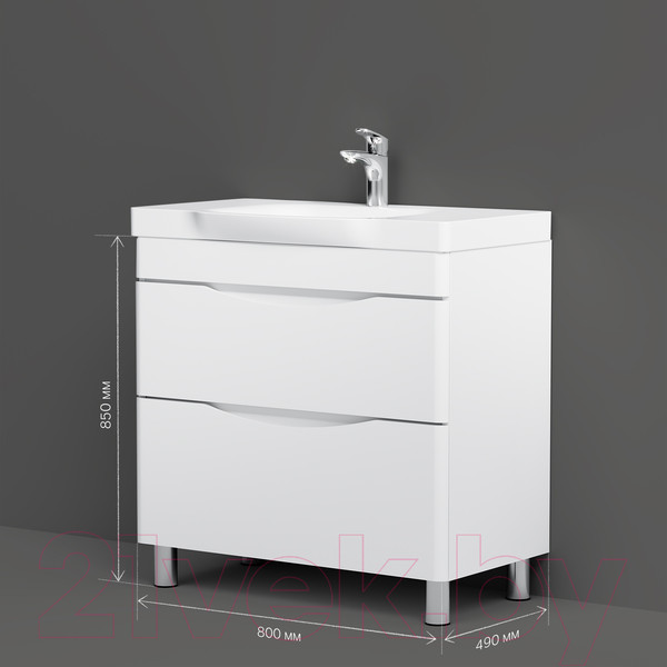 Изображение товара Тумба под умывальник AM.PM Like M80FSX0802WG