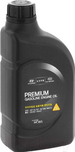 Изображение товара Моторное масло Hyundai/KIA Premium Gasoline 5W20 / 0510000121 (1л)