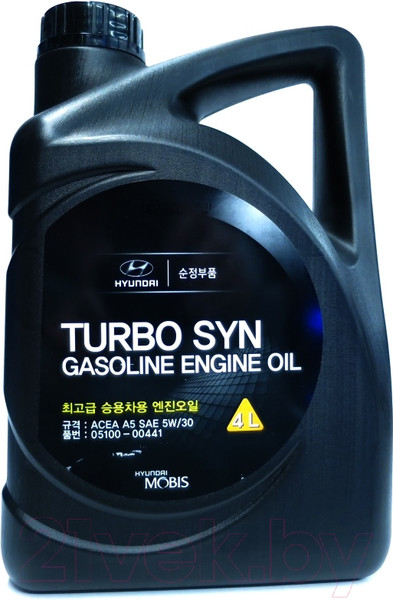 Изображение товара Моторное масло Hyundai/KIA Turbo SYN Gasoline 5W30 / 0510000441 (4л)