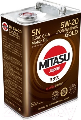 Изображение товара Моторное масло Mitasu Gold 5W20 / MJ-100-4 (4л)