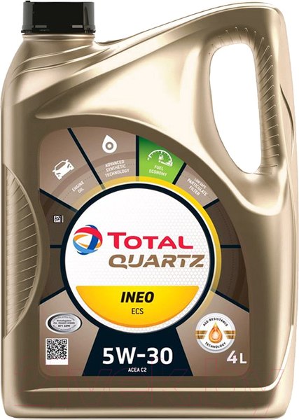 Изображение товара Моторное масло Total Quartz Ineo ECS 5W30 / 151510 / 213685 (4л)