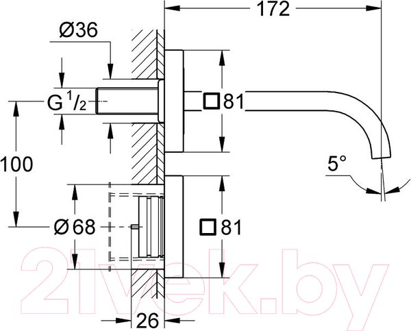 Изображение товара Смеситель GROHE Allure 36235000