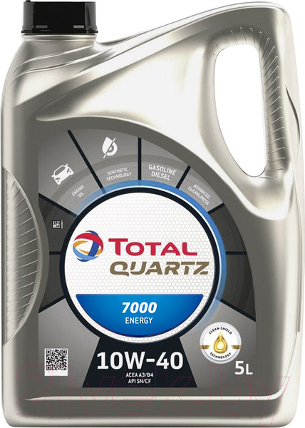 Изображение товара Моторное масло Total Quartz Energy 7000 10W40 / 201537 / 214114 (5л)