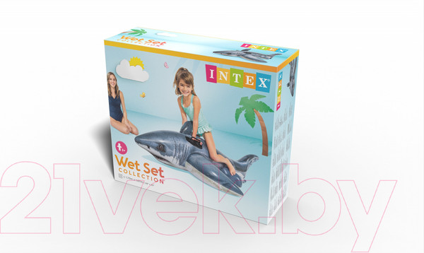 Изображение товара Надувная игрушка для плавания Intex Акула / 57525