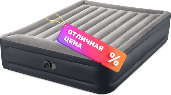 Изображение товара Надувная кровать Intex Queen Deluxe Pillow Rest 64136NP