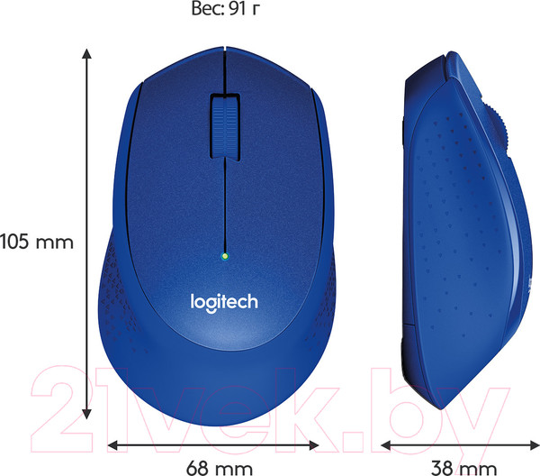Изображение товара Мышь Logitech M330 / 910-004910 (синий)