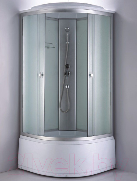Изображение товара Душевая кабина Coliseum Simple T-100 (белый/матовое стекло)