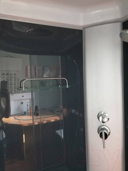 Изображение товара Душевая кабина Coliseum Simple T-100 (черный/тонированное стекло)