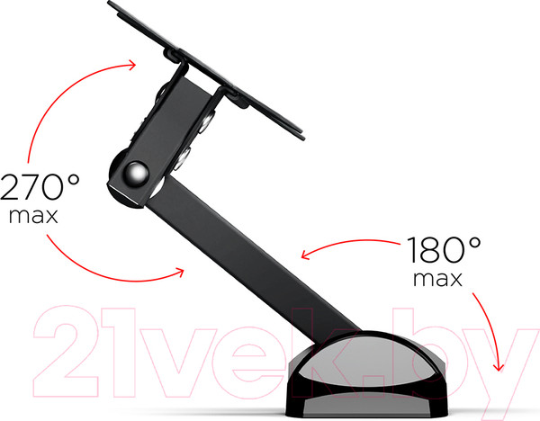Изображение товара Кронштейн для телевизора Holder LCDS-5004 (металлик)